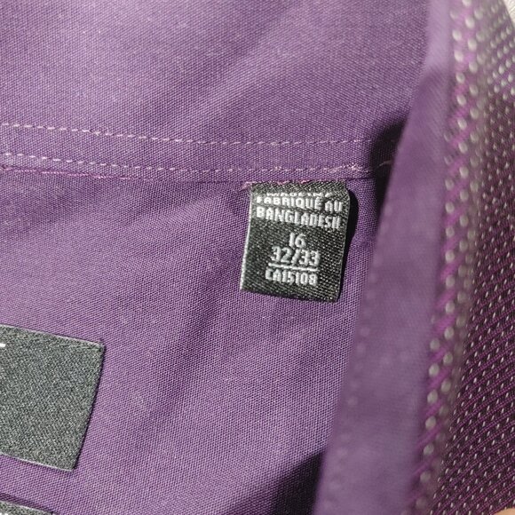 Excellent Condition Calvin Klein Regular Fit Men's Dress Shirt Size 16 32/33 - Picture 3 of 5